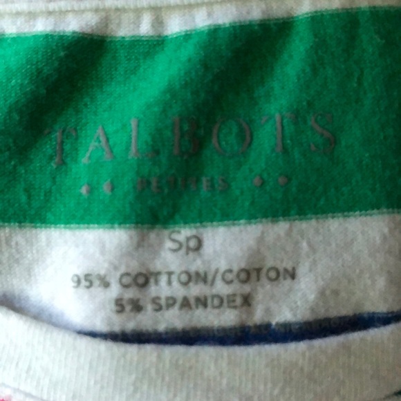 Talbots striped tank sz small petite - Picture 2 of 2